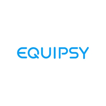 Blue Equipsy logo.