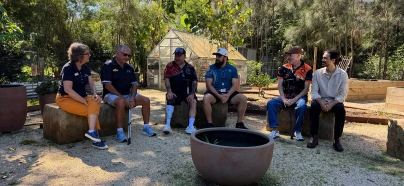 Eleanor Duncan men's group yarn with LiveUp about staying strong