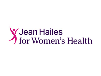 Pink and purple Jean Hailes for Women's Health logo.