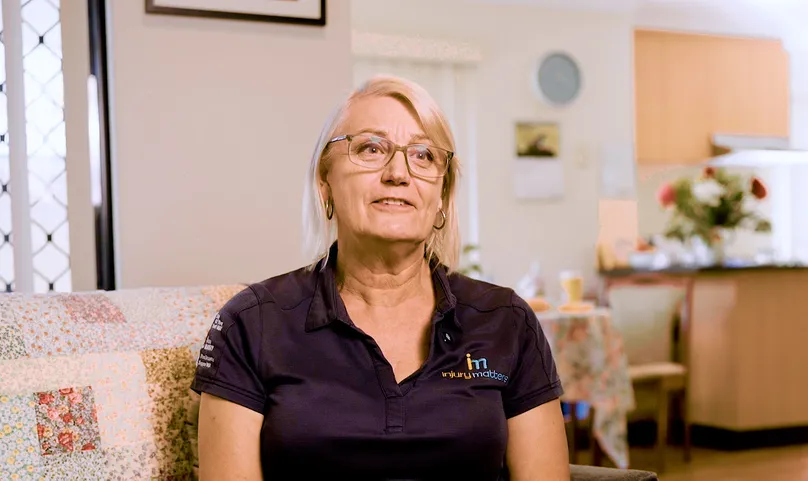 Interview still of Renate, injury prevention officer at Injury Matters.