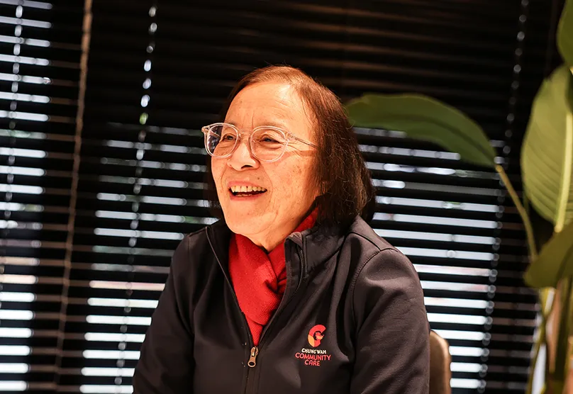 Theresa Kwok Interview smiling side shot.