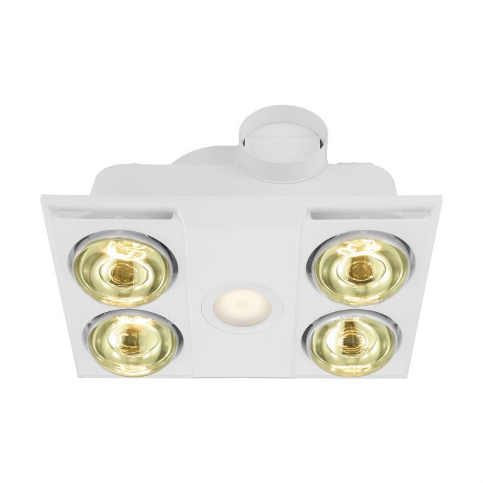 A bathroom heat light.