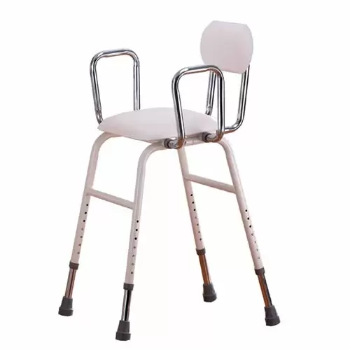 High stool with arms