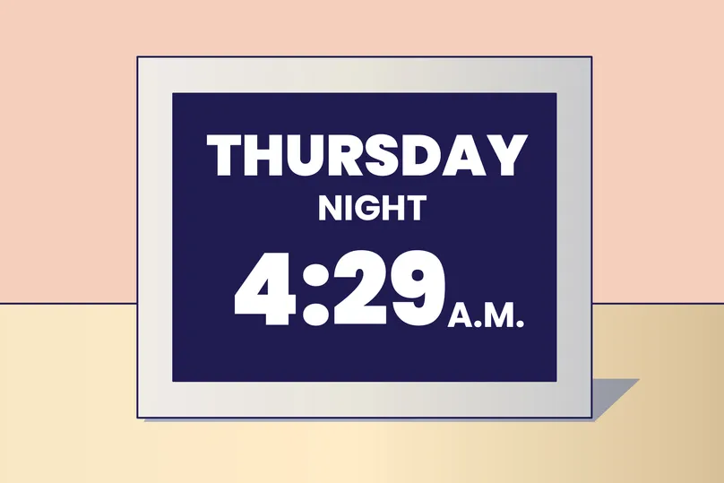 digital clock illustration
