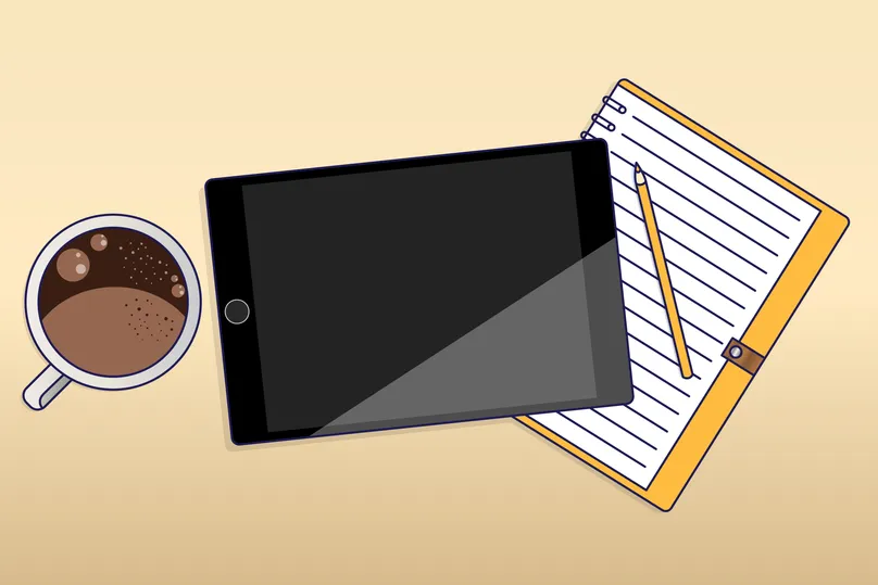 tablet device illustration