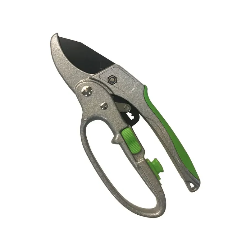 A pair of ratchet pruners.