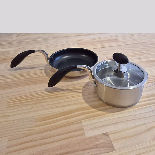 Saucepan with adaptive handle